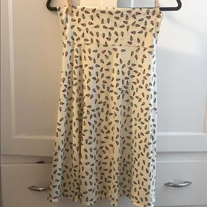 LuLaRoe Skirt, Small. Ice cream cone print